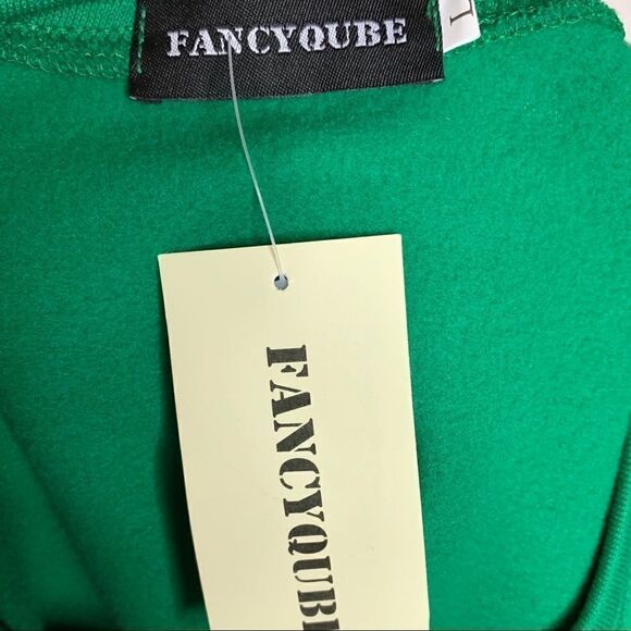 LAST CHANCE Fancyqube Santa vinyl body green lightweight sweatshirt - Picture 4 of 6